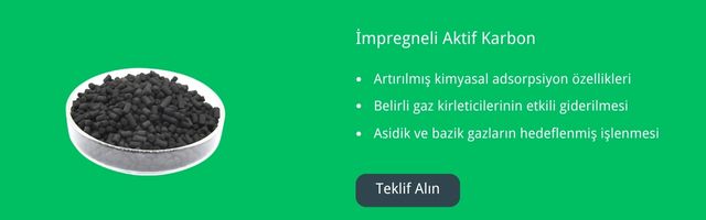 Hava temizligi icin Impregneli aktif karbon