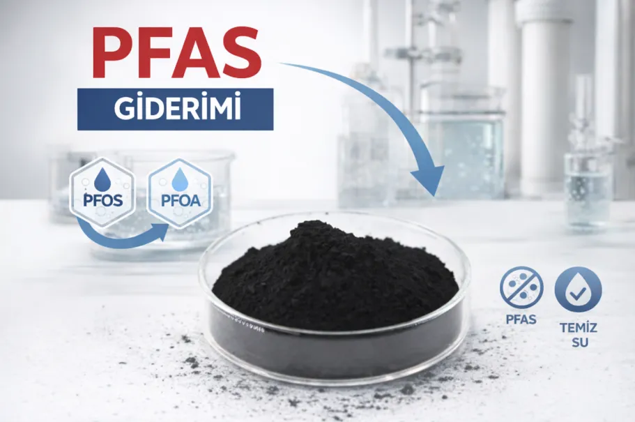 PFAS giderimi icin toz aktif karbon