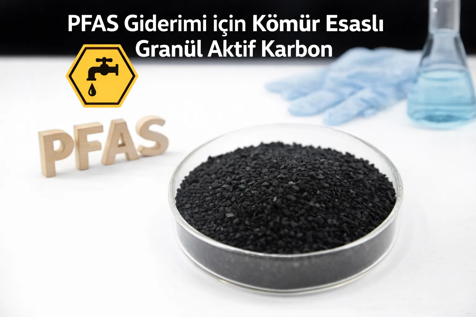 PFAS temizleme icin komur bazli granul aktif karbon