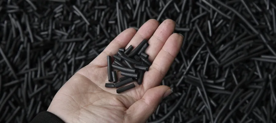 Silindirik aktif karbon uretiminde